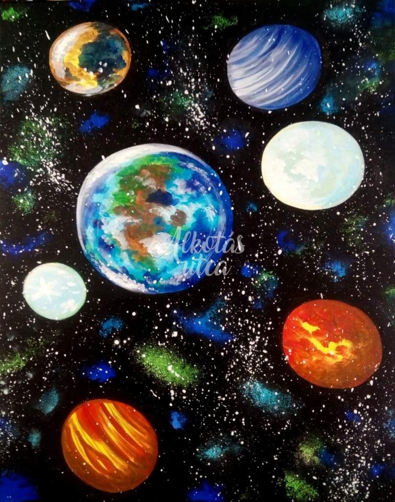 Galaxy - luminous painting