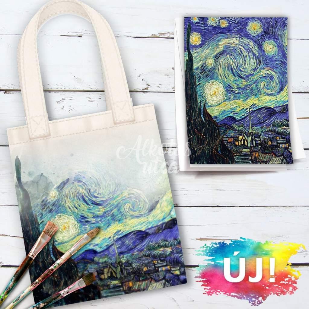Starry Night-Tote bag painting