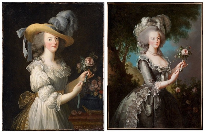 Elisabeth Vigee Le Brun - Marie Antoinette, rózsás kép