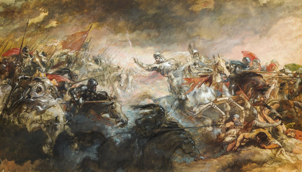 mesterséges intelligencia festmények - véres csatajelenet festmény