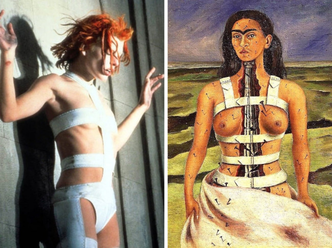 képzőművészet filmekben - Ötödik elem és Frida Kahlo