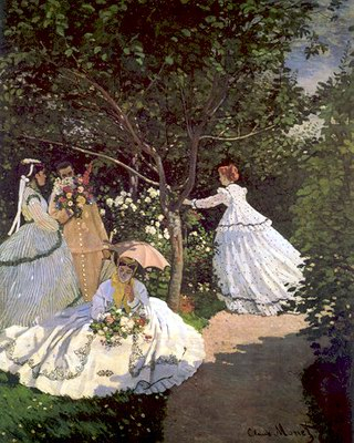 Monet, Plein air, Nők a kertben