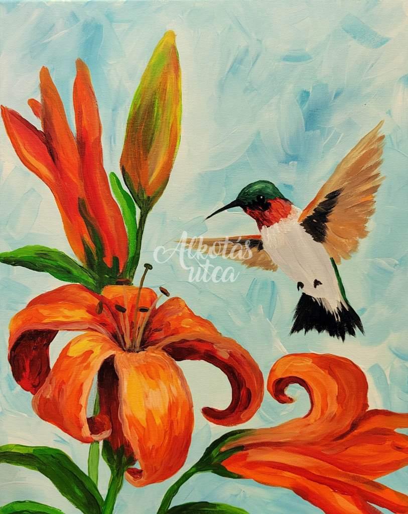 Tűzliliom és kolibri