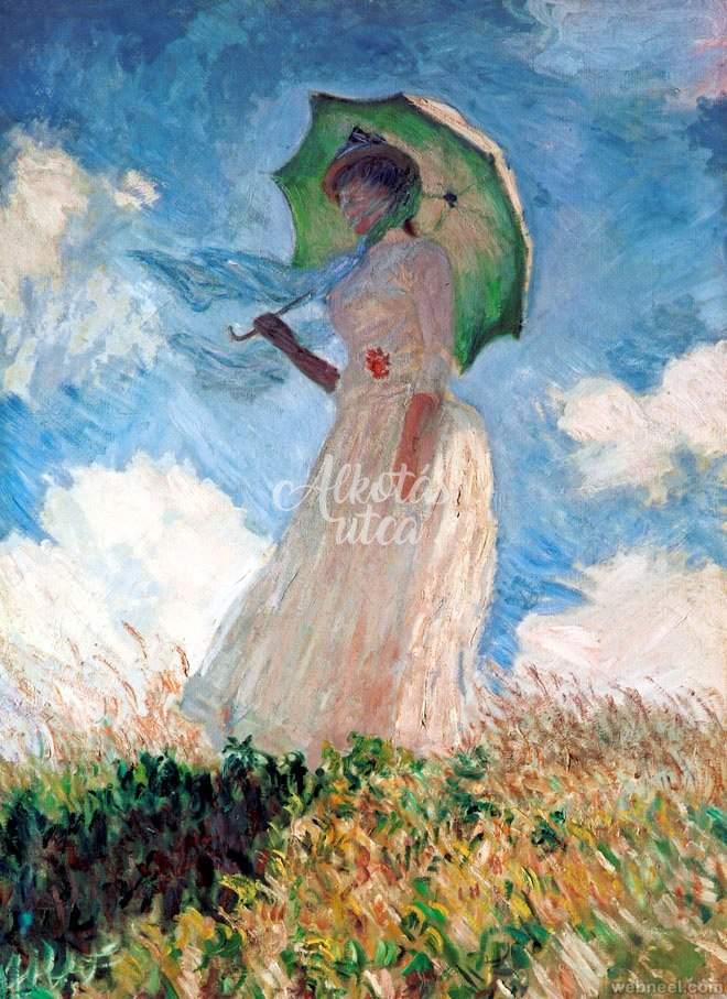 Nő esernyővel