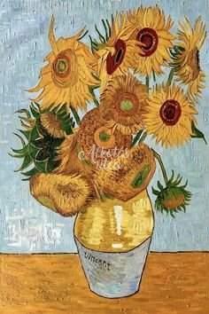 Váza tizenöt napraforgóval Van Gogh
