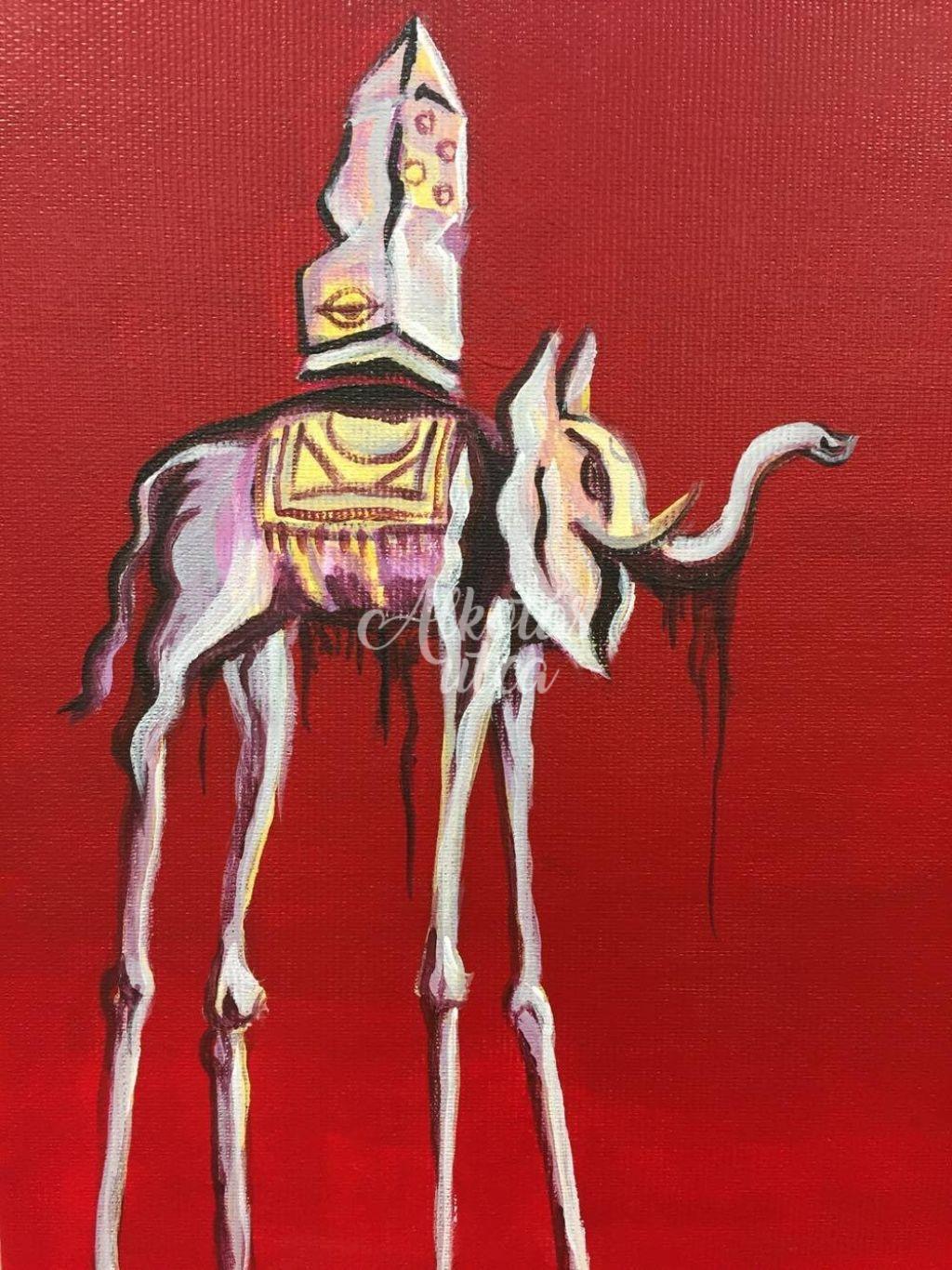 Salvador Dali Elephants Create Your Own Paint It