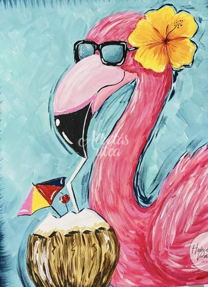 Flamingó koktéllal