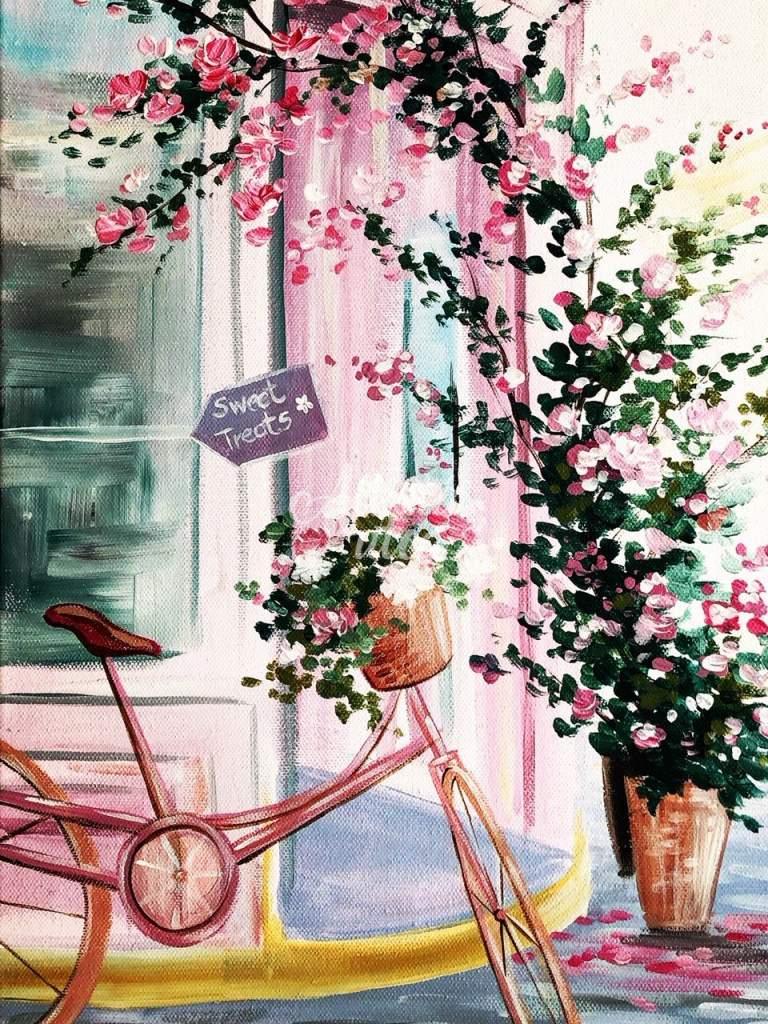 Rózsaszín bicikli
